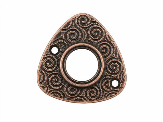 JBB Triangle Link w/swirls 17/17mm : Antique Copper