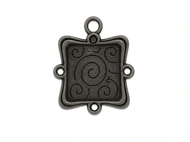 JBB Fancy Square Picture Frame 26/21mm : Gun Metal
