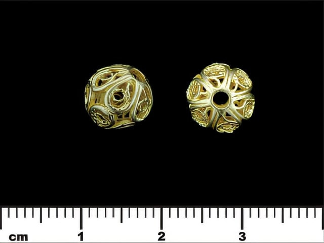 JBB Filigreed Ball 9mm : Brass