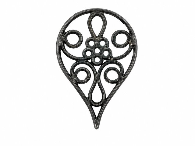 JBB Filigree Drop Connector 24 x 16mm Gunmetal