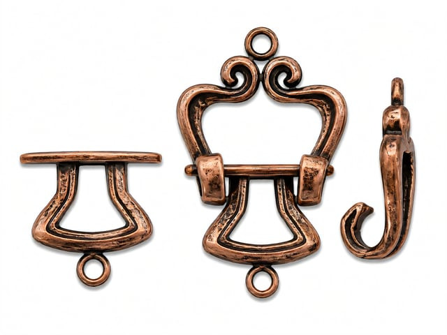 JBB Ribbon Hinge Clasp Set : Antique Copper