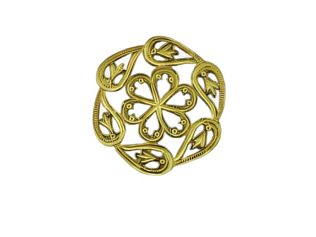 JBB Nouveau Medallion 19mm : Brass