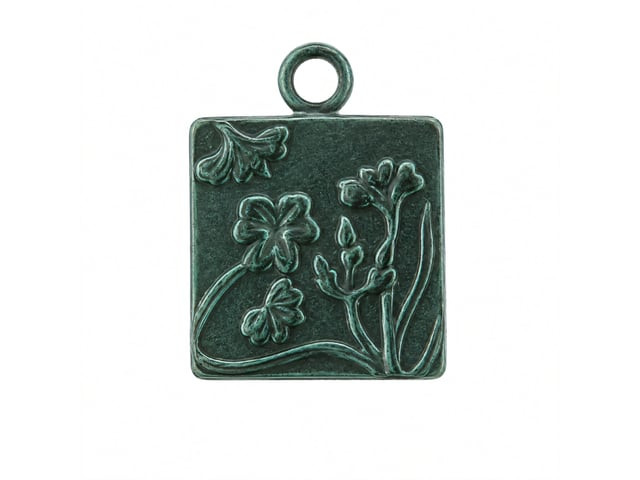 JBB Square Garden Pendant 16mm : Gun Metal