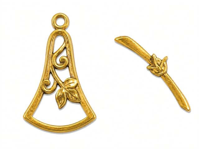 JBB Nouveau Tulip Toggle : Gold