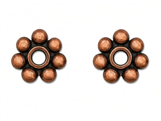 JBB Beaded Ring 6/1mm : Antique Copper
