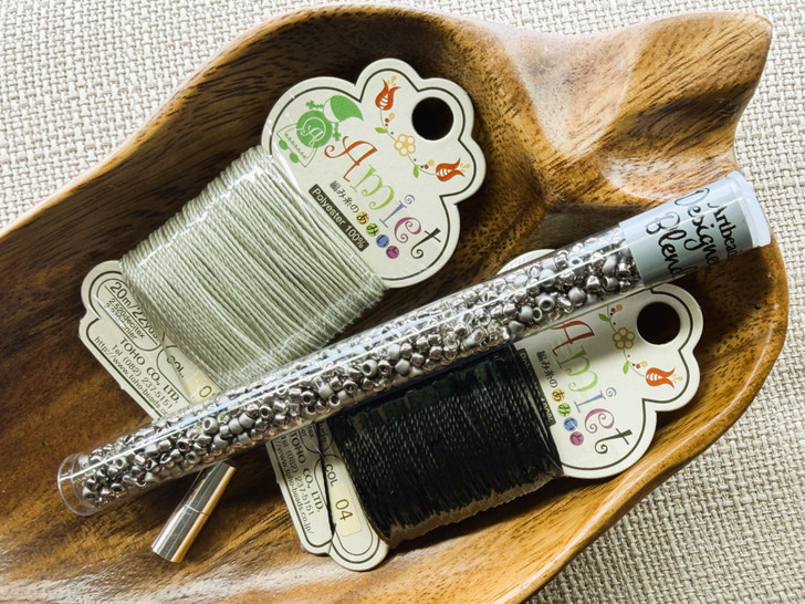 Kumihimo Colorway Kit #12 - Polished Chrome