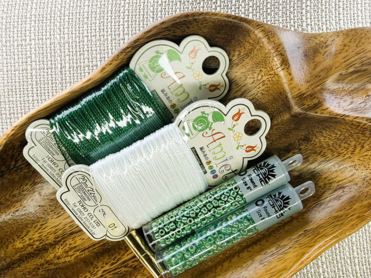 Kumihimo Colorway Kit #19 - Shamrock & Jade