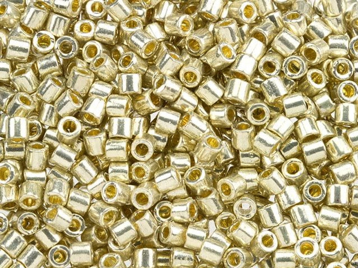 Miyuki 8/0 Delica Seed Beads - Galvanized Silver 2.5-Inch Tube