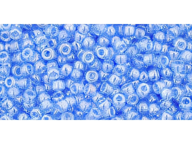TOHO Bead Round 11/0 Transparent-Lustered Lt Sapphire, 2.5-Inch Tube
