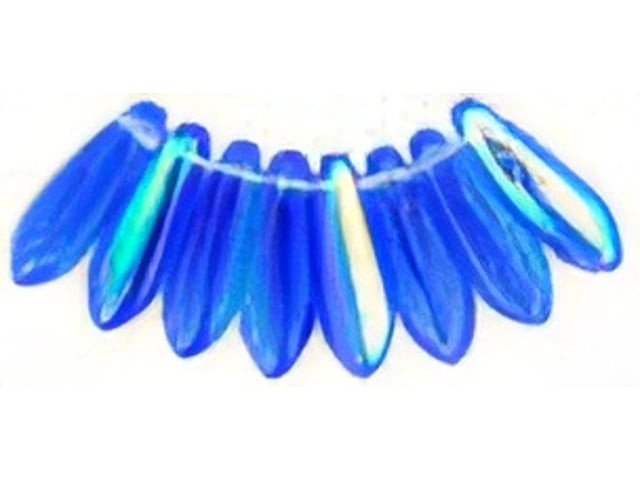 Czech Dagger 10 x 3mm : Sapphire AB (strand) by Starman