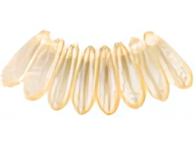 Czech Dagger 10 x 3mm : Luster - Transparent Champagne (strand) by Starman
