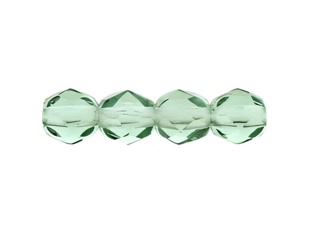 Czech Glass 4mm Prairie Green Fire-Polish Bead Strand by Starman