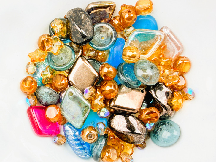 Limited Edition Sunlit Bazaar Czech Glass Bead Soup - 30 grams