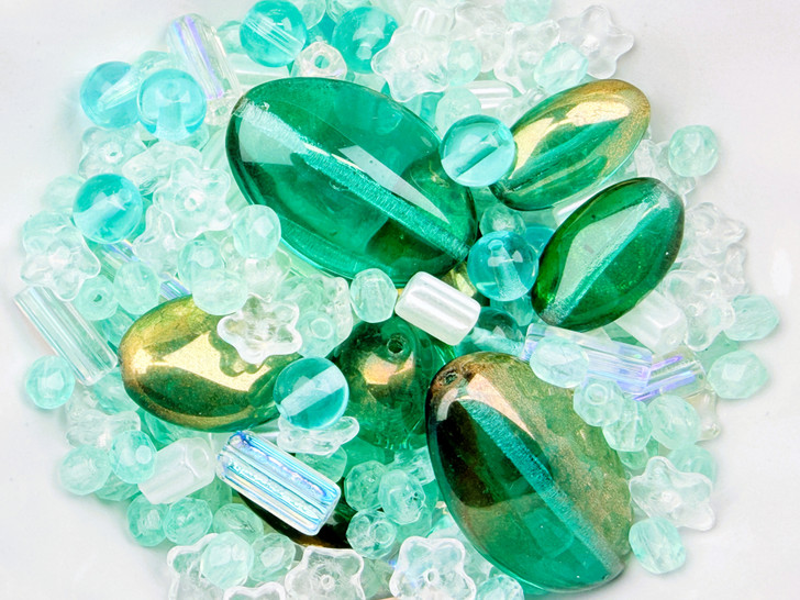 Limited Edition Emerald Pixie Gems Bead Soup - 50 grams