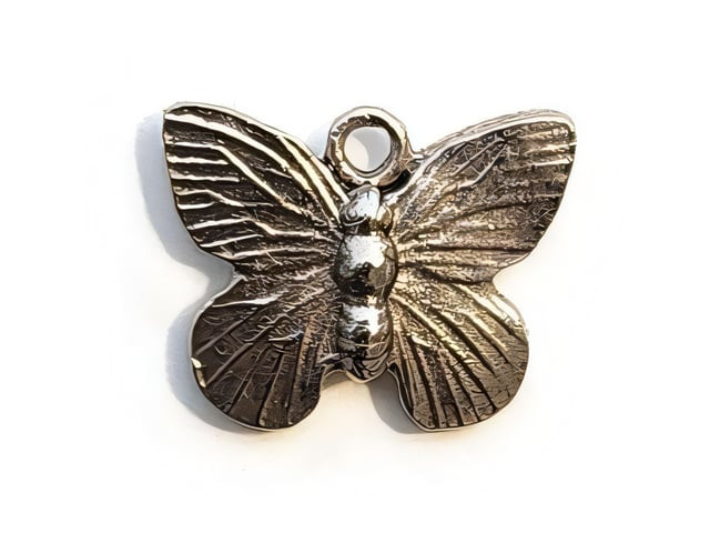 Nunn Design Antique Silver Butterfly Charm