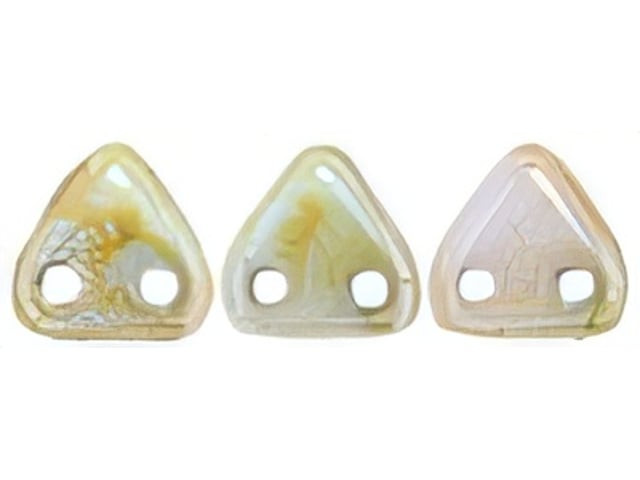 CzechMates 6mm Triangle Beads Ultra Luster Opaque Green 2.5-Inch Tube