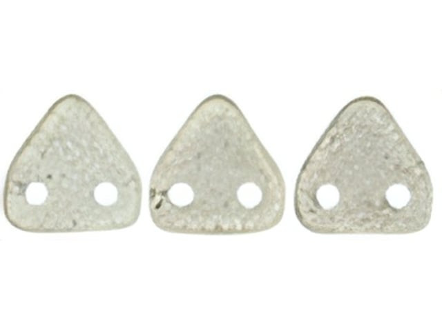 CzechMates 6mm Triangle Beads ColorTrends: Transparent Sharkskin 2.5-Inch Tube
