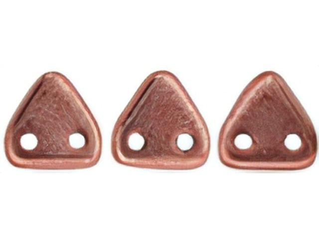 CzechMates 6mm Triangle Beads ColorTrends: Saturated Metallic Blooming Dahlia 2.5-Inch Tube