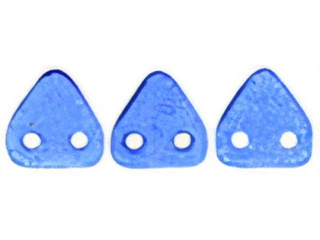 CzechMates 6mm Triangle Beads ColorTrends: Transparent Riverside 2.5-Inch Tube