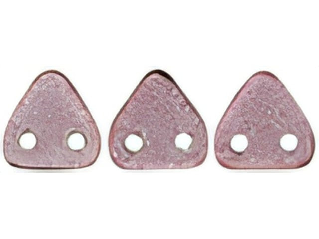 CzechMates 6mm Triangle Beads ColorTrends: Transparent Dusty Cedar 2.5-Inch Tube