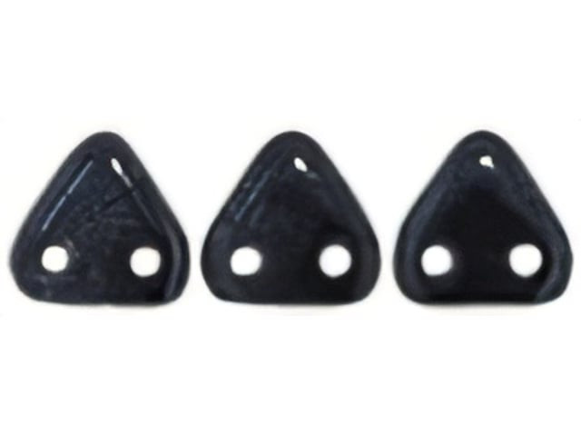 CzechMates 6mm Triangle Beads Hematite 2.5-Inch Tube