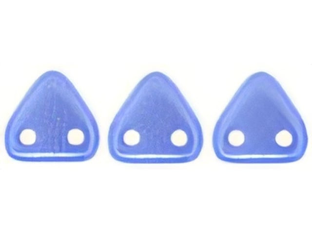 CzechMates 6mm Triangle Beads Pearl Coat Baby Blue 2.5-Inch Tube