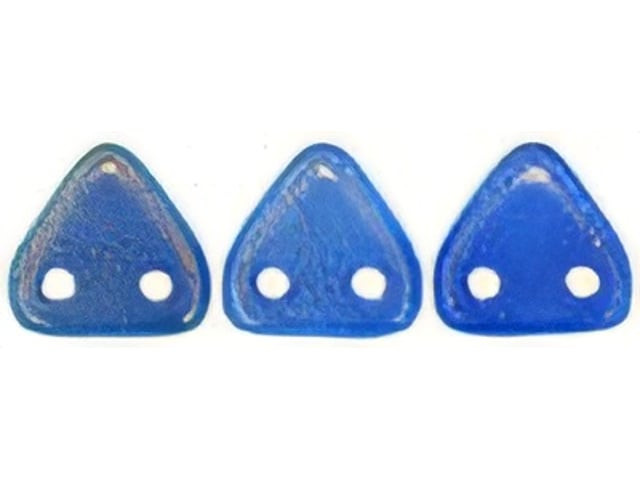 CzechMates 6mm Triangle Beads Halo â€“ Ultramarine 2.5-Inch Tube