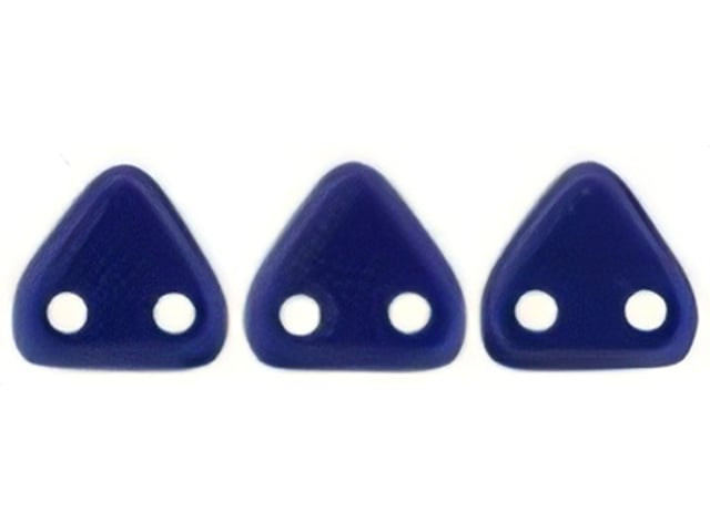 CzechMates 6mm Triangle Beads Navy Blue 2.5-Inch Tube