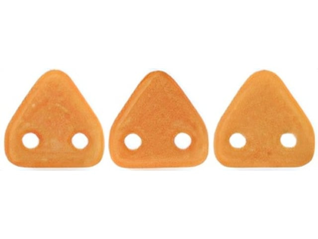 CzechMates 6mm Triangle Beads Pacifica Tangerine 2.5-Inch Tube