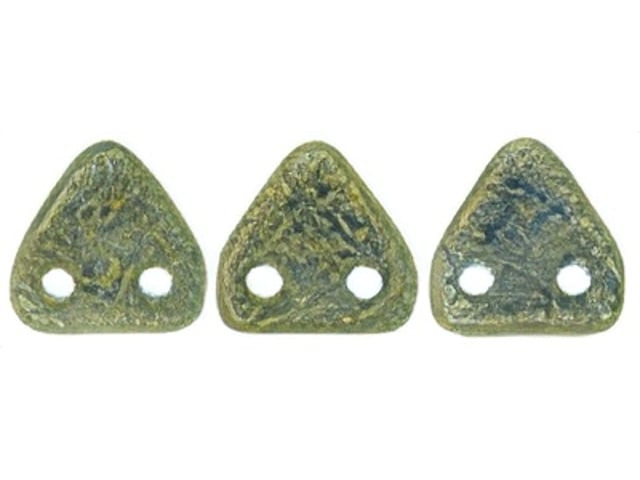 CzechMates 6mm Triangle Beads Pacifica Poppy Seed 2.5-Inch Tube