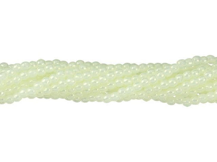 Czech Glass 2mm Lemon Luster Iris Round Bead Strand by Starman