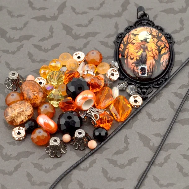 Jesse James Beads Halloween Beaded Necklace Kit - Witch, Please