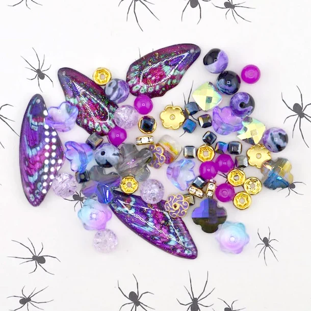 Jesse James Beads Halloween Bead Mix - Brew of Moth Wings