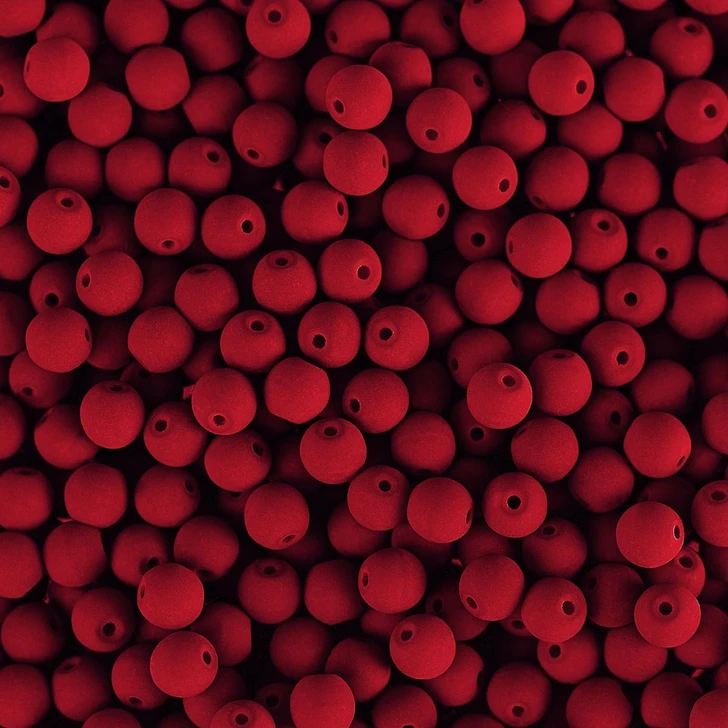 PRECIOSA Czech Glass Bead Strand 4mm, Velvet Cherry 