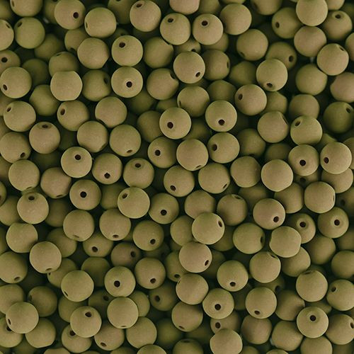 PRECIOSA Czech Glass Bead Strand 4mm, Velvet Khaki 