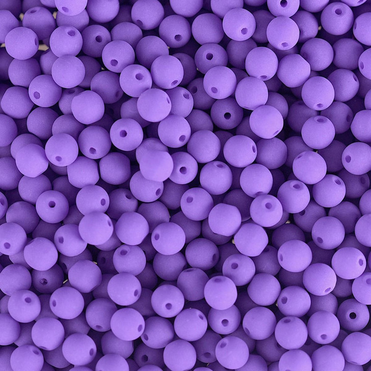 PRECIOSA Czech Glass Bead Strand 4mm, Velvet Soft Violet 