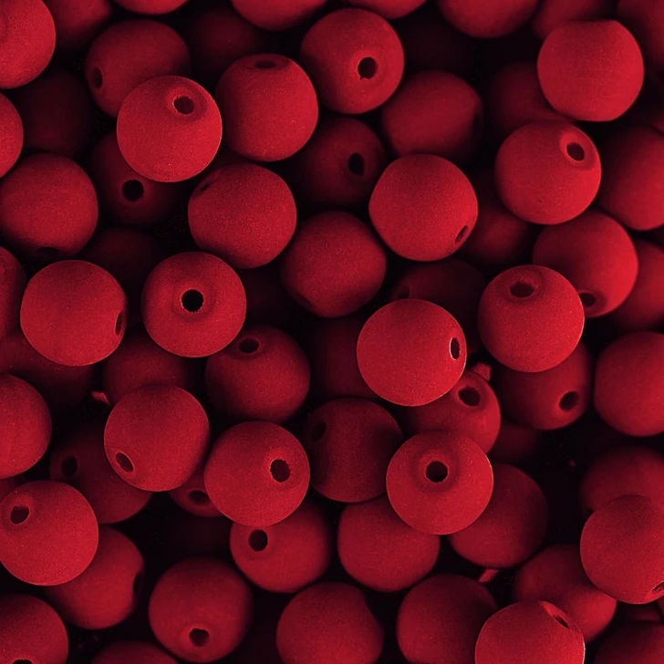 PRECIOSA Czech Glass Bead Strand 8mm, Velvet Cherry