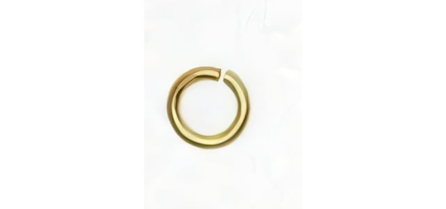 Satin Hamilton Gold Open Jump Rings 4mm 21 Gauge (20 Pieces)