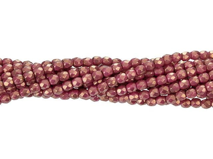 Czech Glass 3mm Halo Ethereal - Cherub Fire-Polish Bead Strand by Starman