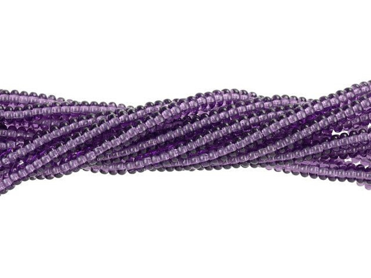 Czech Glass 3mm Tanzanite Rondelle Bead Strand by Starman