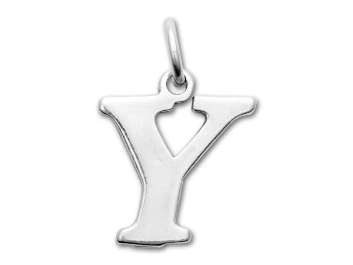 Sterling Silver Charms - Letter Y