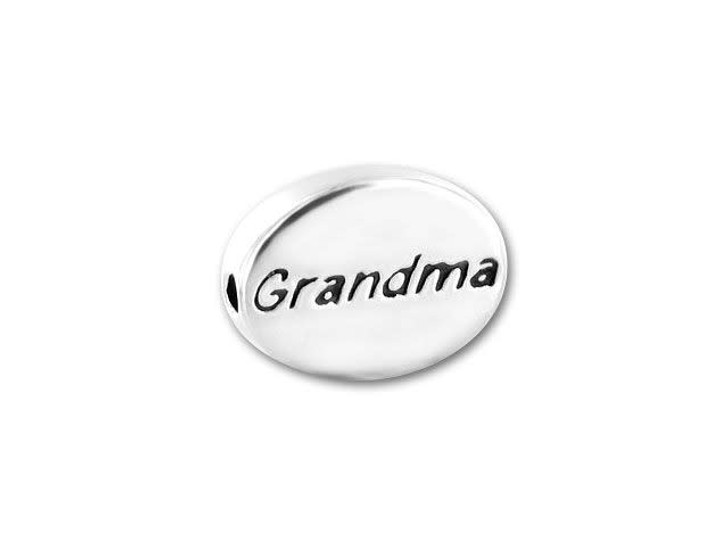Sterling Silver Grandma Message Bead