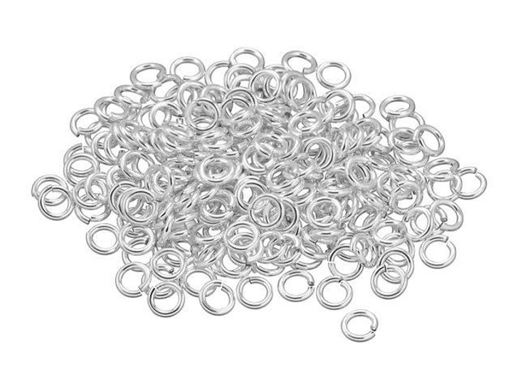 Sterling Silver Open Jump Ring - 0.030 x .140 inches (0.75 x 3.55mm)