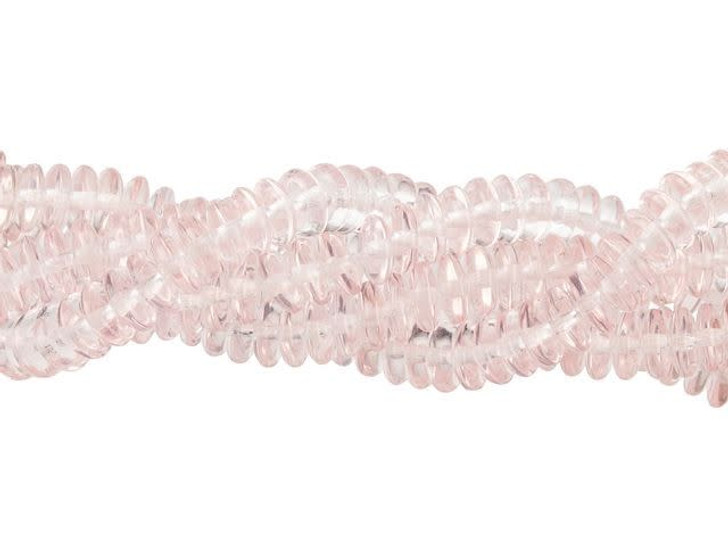 Czech Glass 6mm Rosaline Rondelle Bead Strand by Starman