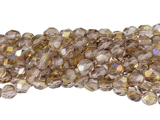 Czech Glass 6mm Twilight - Light Amethyst Fire-Polish Bead Strand by Starman