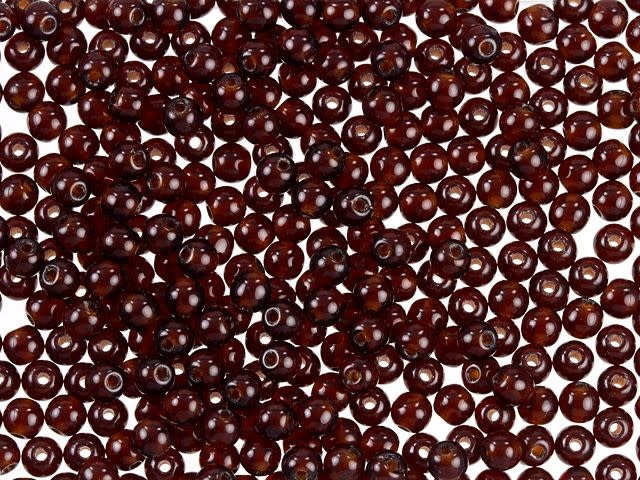 Czech Glass Round Beads Brown Garnet 3mm (100pc Strand) by Starman