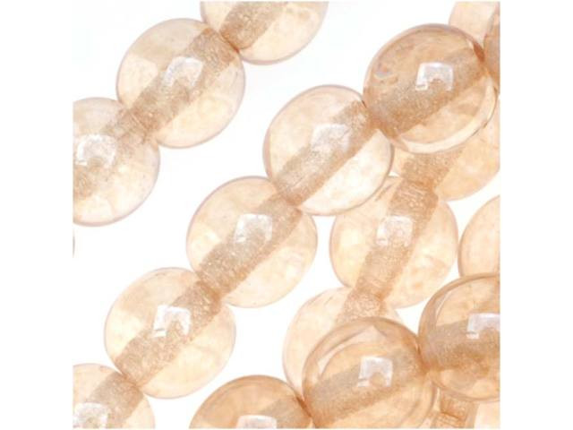 Czech Glass Round Beads Champagne Luster 6mm (50pc Strand) by Starman