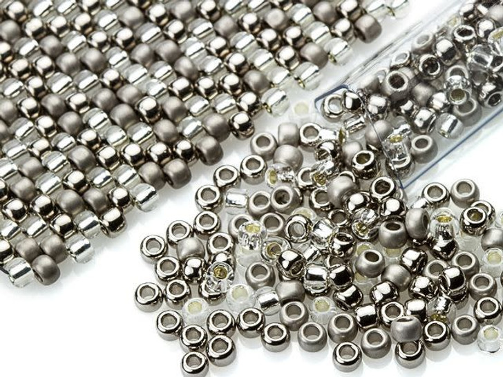 Artbeads Polished Chrome Designer Blend, 8/0 TOHO Round Seed Beads