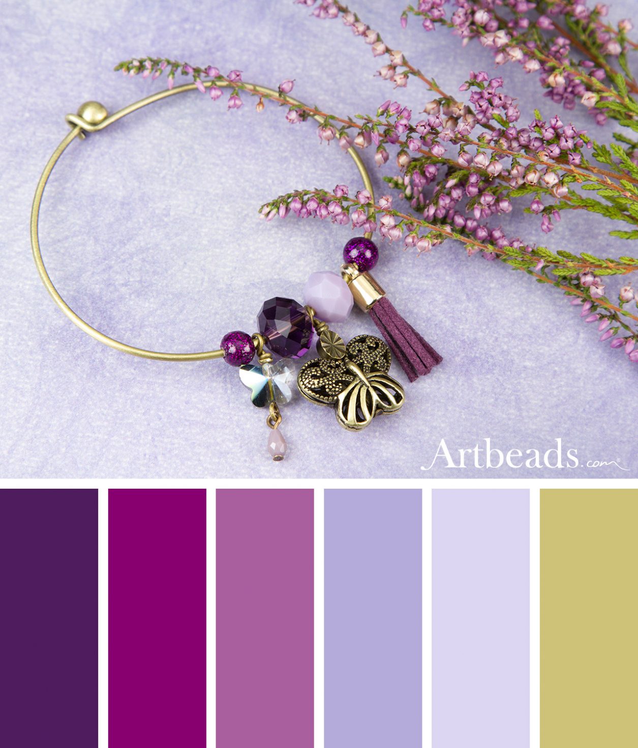 Butterflies in Heather Color Palette