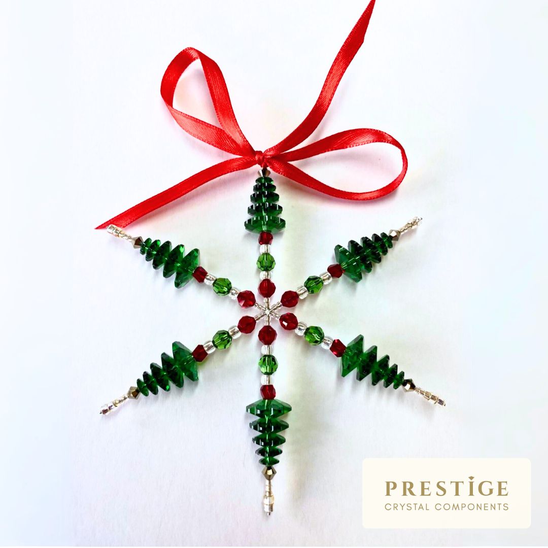 How to Make Beaded Snowflake Ornaments for Christmas + Video